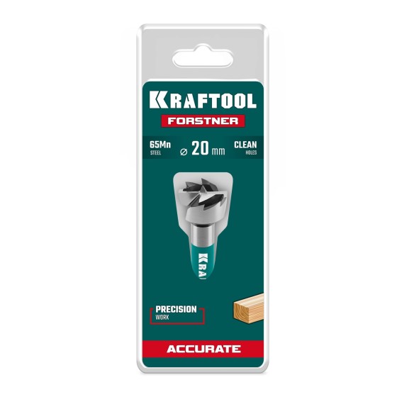 KRAFTOOL FORSTNER d 20 мм, cверло Форстнера (29950-20)