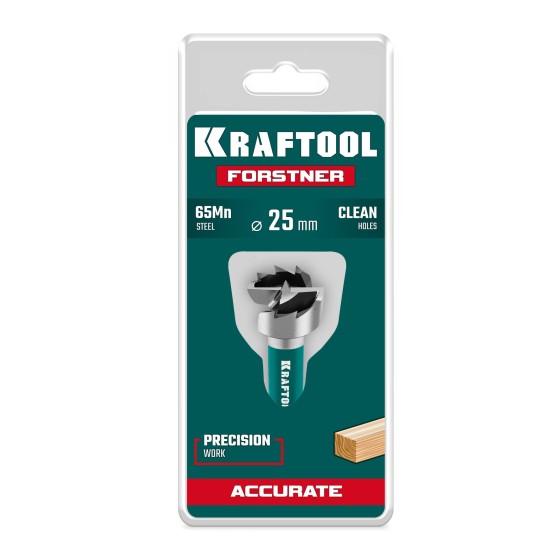 KRAFTOOL FORSTNER d 25 мм, cверло Форстнера (29950-25)