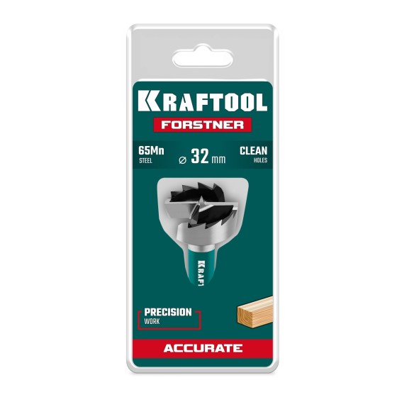 KRAFTOOL FORSTNER d 32 мм, cверло Форстнера (29950-32) KRAFTOOL FORSTNER d 32 мм, cверло Форстнера (29950-32)