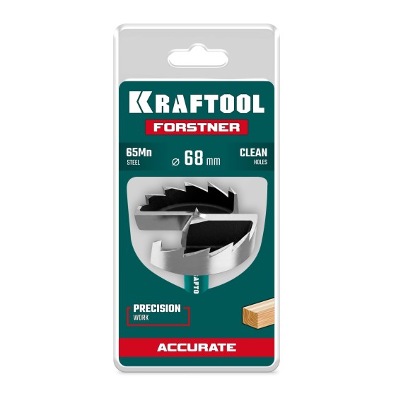 KRAFTOOL FORSTNER d 68 мм, cверло Форстнера (29950-68) KRAFTOOL FORSTNER d 68 мм, cверло Форстнера (29950-68)