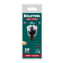 KRAFTOOL SELF FEED d 25 мм, cверло по дереву самоврезающееся (29951-25) KRAFTOOL SELF FEED d 25 мм, cверло по дереву самоврезающееся (29951-25)