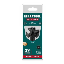 KRAFTOOL SELF FEED d 45 мм, cверло по дереву самоврезающееся (29951-45) KRAFTOOL SELF FEED d 45 мм, cверло по дереву самоврезающееся (29951-45)