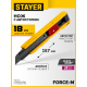 STAYER COBRA Black, 18 мм, нож из АБС пластика, автостоп (0913) STAYER COBRA Black, 18 мм, нож из АБС пластика, автостоп (0913)