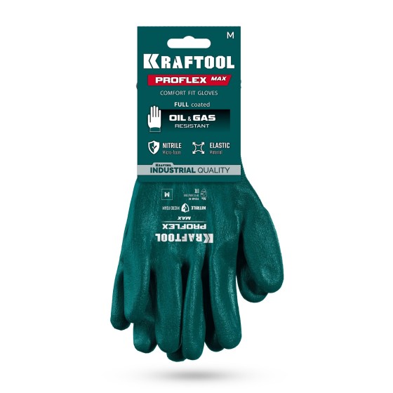 KRAFTOOL ProFlex Max, M (8), полный облив, эластичные перчатки, вспененное нитриловое покрытие, 15 класс (11240-M) KRAFTOOL ProFlex Max, M (8), полный облив, эластичные перчатки, вспененное нитриловое покрытие, 15 класс (11240-M)