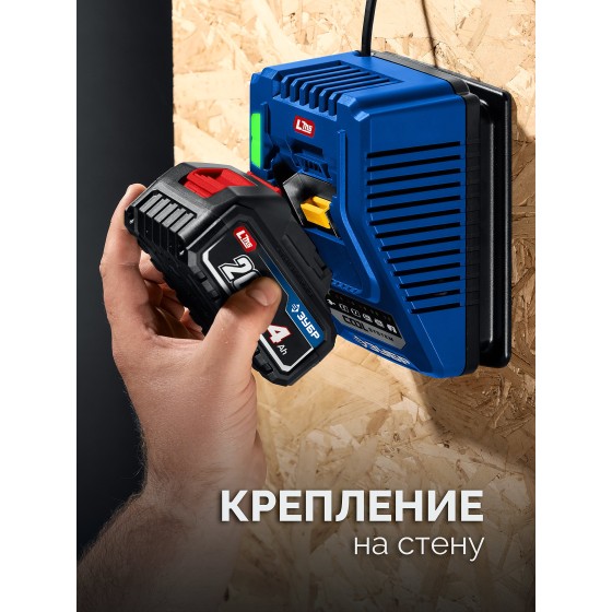 ЗУБР 20 В, 800 Н·м, 2 АКБ LMS (4 А·ч), бесщеточный ударный гайковерт, кейс, ПРОФЕССИОНАЛ (GB-800-42)