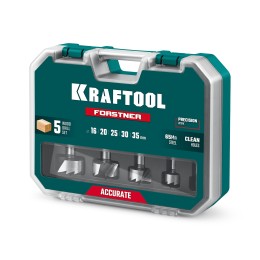 KRAFTOOL FORSTNER 5шт (d16-35 мм), набор cверл Форстнера (29950-H5) KRAFTOOL FORSTNER 5шт (d16-35 мм), набор cверл Форстнера (29950-H5)