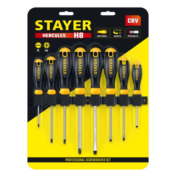 STAYER Hercules-Н8 набор отверток 8 шт STAYER Hercules-Н8 набор отверток 8 шт