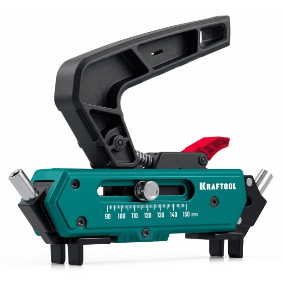KRAFTOOL Woodsniper DJ, 90-150 мм, два отверстия, кондуктор для террасной доски (30062) KRAFTOOL Woodsniper DJ, 90-150 мм, два отверстия, кондуктор для террасной доски (30062)