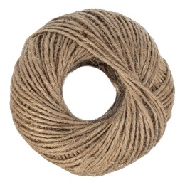 Шпагат джутовый, 1.5 мм, L 100 м, 2-ниточный, Сибртех 93876