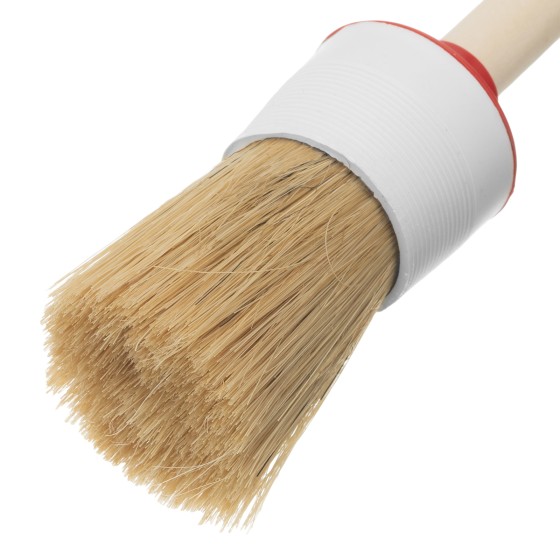 Кисть круглая № 8 (35 мм) натуральная щетина, деревянная ручка MTX Кисть круглая № 8 (35 мм) натуральная щетина, деревянная ручка MTX