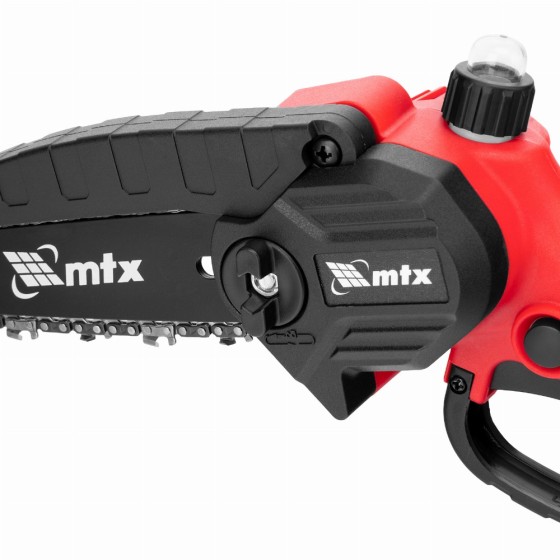 Цепная мини-пила аккумуляторная, MCS-150, шина 150 мм, Li-Ion, 20 В MTX 58641 Цепная мини-пила аккумуляторная, MCS-150, шина 150 мм, Li-Ion, 20 В MTX 58641