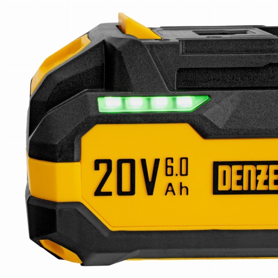 Батарея аккумуляторная BH-20-6.0, Li-Ion, USB, 20 В, 6,0 Ач// Denzel 28446 Батарея аккумуляторная BH-20-6.0, Li-Ion, USB, 20 В, 6,0 Ач// Denzel 28446