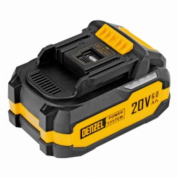 Батарея аккумуляторная BH-20-6.0, Li-Ion, USB, 20 В, 6,0 Ач// Denzel 28446 Батарея аккумуляторная BH-20-6.0, Li-Ion, USB, 20 В, 6,0 Ач// Denzel 28446