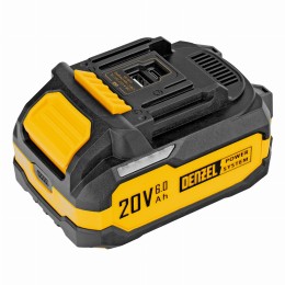 Батарея аккумуляторная BH-20-6.0, Li-Ion, USB, 20 В, 6,0 Ач// Denzel 28446