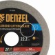 Диск алмазный отрезной DENZEL, ф125 х 22.2 мм, сплошной, мокрый рез, HWD92, круг, 731200 731200