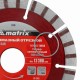 Диск алмазный, отрезной Турбо-сегментный, 115 х 22.2 мм, сухая резка Matrix Professional 73140