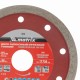 Диск алмазный, отрезной сплошной, 125 х 22.2 мм, тонкий, мокрая резка Matrix Professional 730787