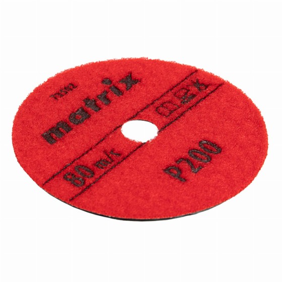 Алмазный гибкий шлифовальный круг, 100 мм, P200, сухое шлифование, 5 ш. Matrix 73502