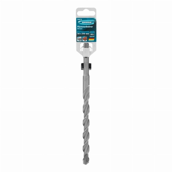 Бур по бетону Pro, 14 х 210 мм, SDS Plus Gross 70674 Бур по бетону Pro, 14 х 210 мм, SDS Plus Gross 70674