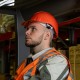 Каска защитная из ударопрочной пластмассы, оранжевая Сибртех Каска защитная из ударопрочной пластмассы, оранжевая Сибртех
