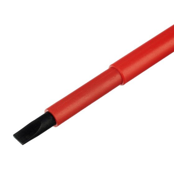 Отвертка Insulated, SL5.5 x 125 мм, CrMo, до 1000 В, двухкомпонентная рукоятка Matrix Professional 12918 Отвертка Insulated, SL5.5 x 125 мм, CrMo, до 1000 В, двухкомпонентная рукоятка Matrix Professional 12918