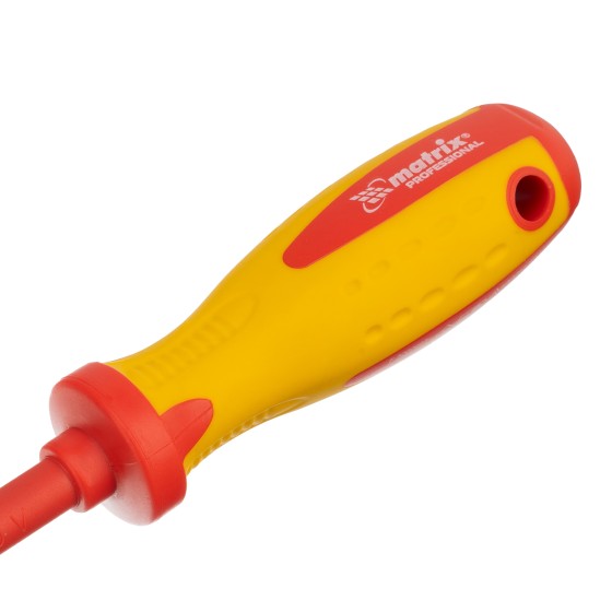 Отвертка Insulated, PH2 x 100 мм, CrMo, до 1000 В, двухкомпонентная рукоятка Matrix Professional 12928 Отвертка Insulated, PH2 x 100 мм, CrMo, до 1000 В, двухкомпонентная рукоятка Matrix Professional 12928