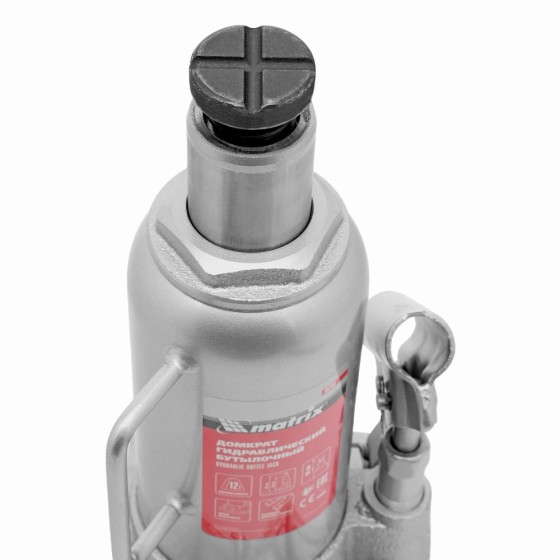 Домкрат гидравлический бутылочный, 12 т, h подъема 230-465 мм Matrix 50768