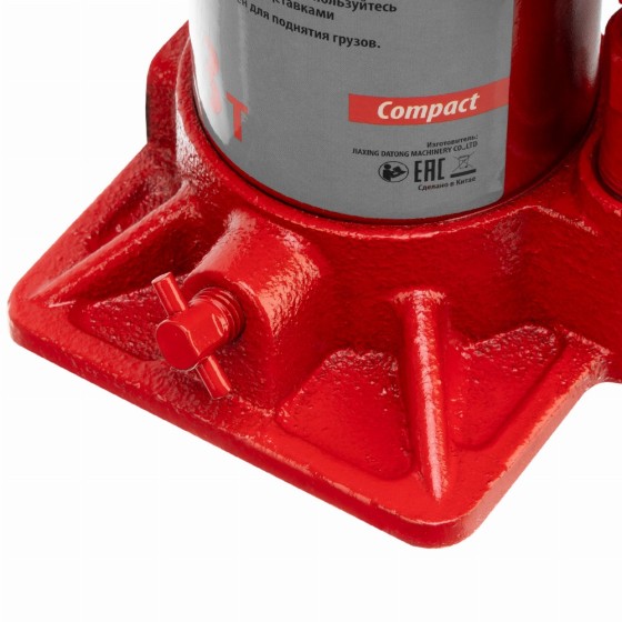 Домкрат гидравлический бутылочный 8 т, h подъема 180-350 мм Sparta Compact 50334