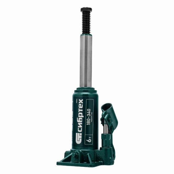 Домкрат гидравлический бутылочный, 6 т, 180-340 мм Сибртех 50804 Домкрат гидравлический бутылочный, 6 т, 180-340 мм Сибртех 50804