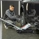 Домкрат гидравлический подкатной, 3.5 т, высота подъема 145-490 мм, с педалью Matrix 51045