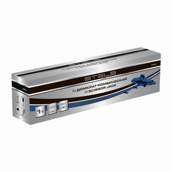 Домкрат ромбический 1 т, 100-350 мм Stels 50390