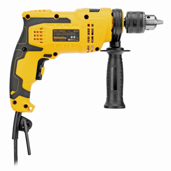 Дрель ударная IDD-750, 750 Вт, 0-3000 об/мин, 48000 уд/мин Denzel 26310 Дрель ударная IDD-750, 750 Вт, 0-3000 об/мин, 48000 уд/мин Denzel 26310