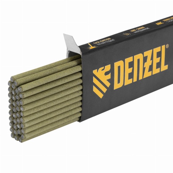 Электроды DER-46 Goldline, диам. 3 мм, 1 кг, рутил-целлюлозное покрытие Denzel 97500 Электроды DER-46 Goldline, диам. 3 мм, 1 кг, рутил-целлюлозное покрытие Denzel 97500