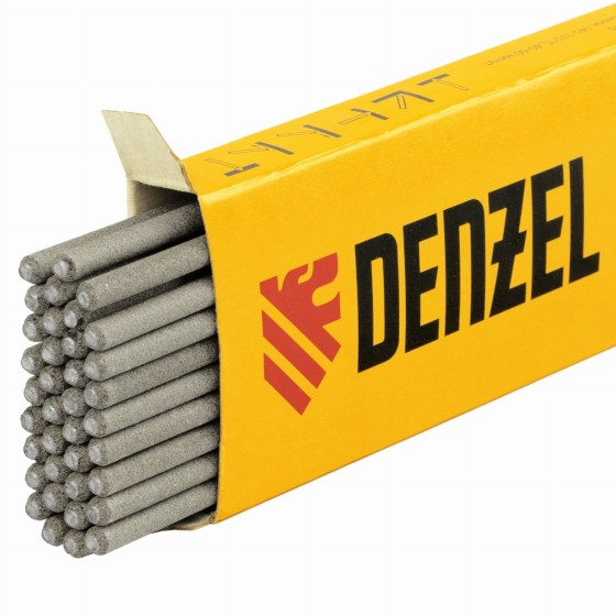 Электроды DER-46, диам. 3 мм, 1 кг, рутиловое покрытие Denzel 97514 Электроды DER-46, диам. 3 мм, 1 кг, рутиловое покрытие Denzel 97514