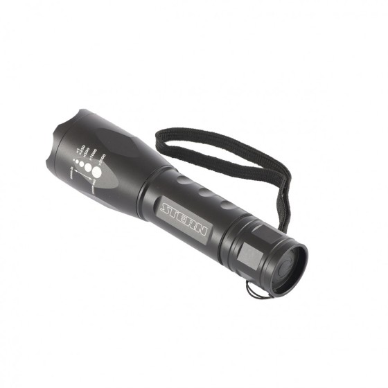 Фонарь, 3 W CREE Led 3 W, зум, 3 режима 100 %-50 %-строб, ремешок, 160 Лм, 200 м, 3 х ААА Stern 90581 Фонарь, 3 W CREE Led 3 W, зум, 3 режима 100 %-50 %-строб, ремешок, 160 Лм, 200 м, 3 х ААА Stern 90581