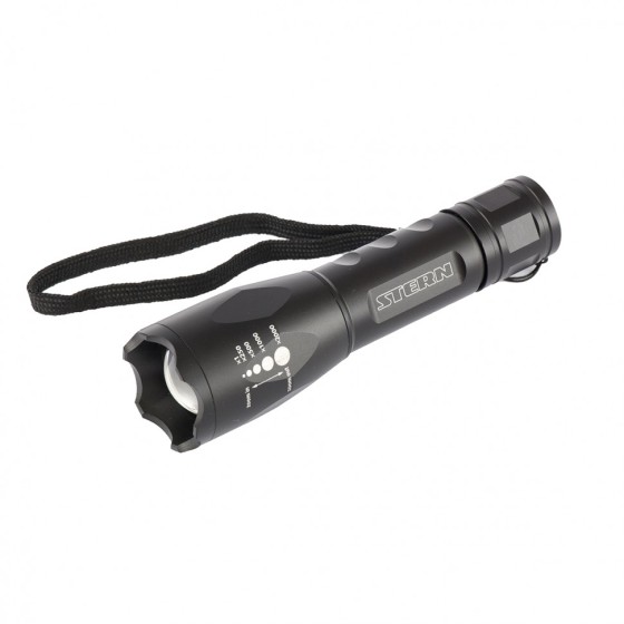 Фонарь, 3 W CREE Led 3 W, зум, 3 режима 100 %-50 %-строб, ремешок, 160 Лм, 200 м, 3 х ААА Stern 90581 Фонарь, 3 W CREE Led 3 W, зум, 3 режима 100 %-50 %-строб, ремешок, 160 Лм, 200 м, 3 х ААА Stern 90581