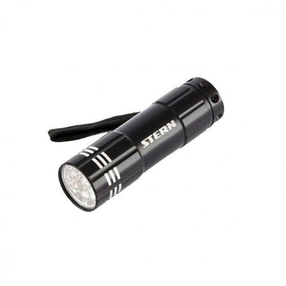 Фонарь бытовой алюминиевый с гравировкой, черный, 9 Led, 3 х ААА Stern 90506 Фонарь бытовой алюминиевый с гравировкой, черный, 9 Led, 3 х ААА Stern 90506