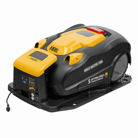 Робот-газонокосилка Grass Master 1000 1000м², 3Ач, 28V, LCD дисплей, Denzel 58955 Робот-газонокосилка Grass Master 1000 1000м², 3Ач, 28V, LCD дисплей, Denzel 58955