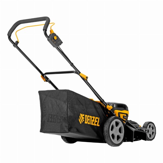 Газонокосилка аккумуляторная бесщет. DLM-460, 460 мм, травосб. 65 л., Li-Ion, 40 В Denzel 58911 Газонокосилка аккумуляторная бесщет. DLM-460, 460 мм, травосб. 65 л., Li-Ion, 40 В Denzel 58911