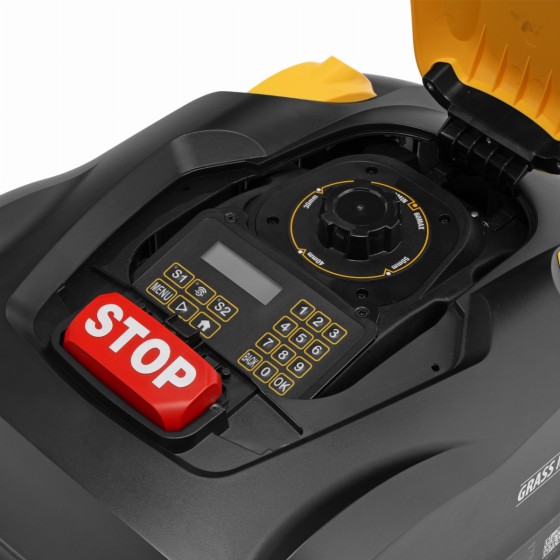 Робот-газонокосилка Grass Master 1000 1000м², 3Ач, 28V, LCD дисплей, Denzel 58955 Робот-газонокосилка Grass Master 1000 1000м², 3Ач, 28V, LCD дисплей, Denzel 58955