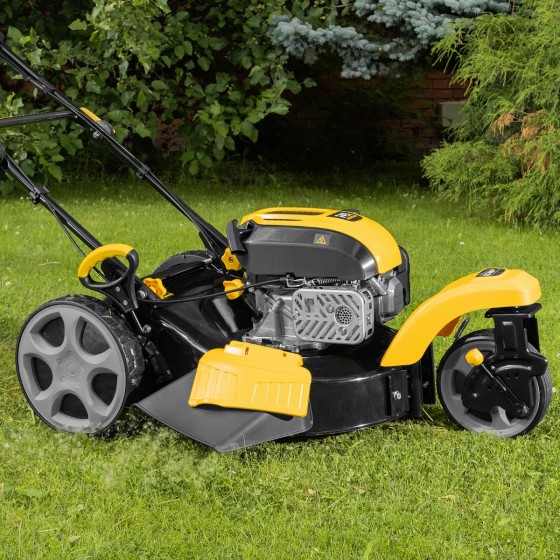 Бензиновая газонокосилка GLT-460SP-T, Trike 149 см3, 46 см, привод, панель, 60л Denzel  58810