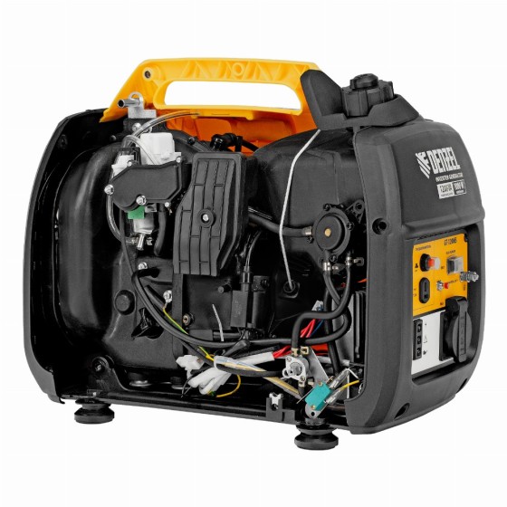 Генератор инверторный GT-1200iS, 1.2 кВт, 230 В, бак 2.4 л, закрытый корпус, ручной старт Denzel 94701 Генератор инверторный GT-1200iS, 1.2 кВт, 230 В, бак 2.4 л, закрытый корпус, ручной старт Denzel 94701