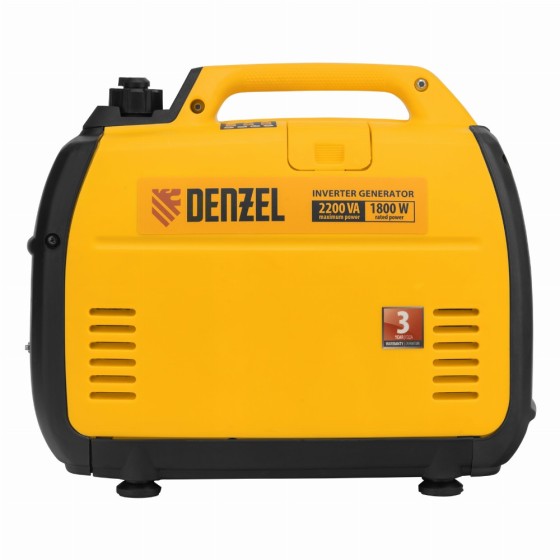 Генератор инверторный GT-2200iS, 2.2 кВт, 230 В, бак 4 л, закрытый корпус, ручной старт Denzel 94702 Генератор инверторный GT-2200iS, 2.2 кВт, 230 В, бак 4 л, закрытый корпус, ручной старт Denzel 94702