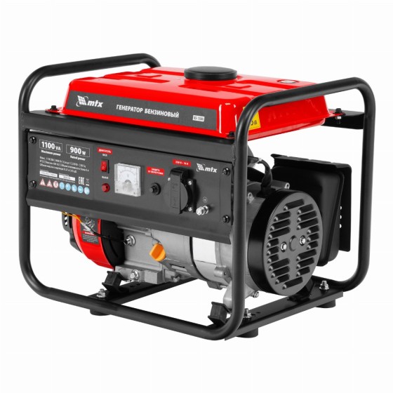Генератор бензиновый RS-1500, 1,1 кВт, 230В, ручной стартер MTX 946175 Генератор бензиновый RS-1500, 1,1 кВт, 230В, ручной стартер MTX 946175