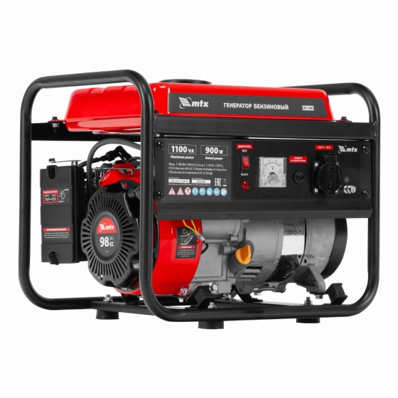 Генератор бензиновый RS-1500, 1,1 кВт, 230В, ручной стартер MTX 946175 Генератор бензиновый RS-1500, 1,1 кВт, 230В, ручной стартер MTX 946175