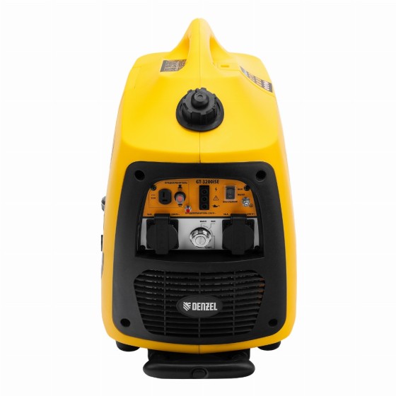 Генератор инверторный GT-3200iSE, 3.2 кВт, 230 В, бак 6 л, закрытый корпус, электростартер Denzel 94703 Генератор инверторный GT-3200iSE, 3.2 кВт, 230 В, бак 6 л, закрытый корпус, электростартер Denzel 94703
