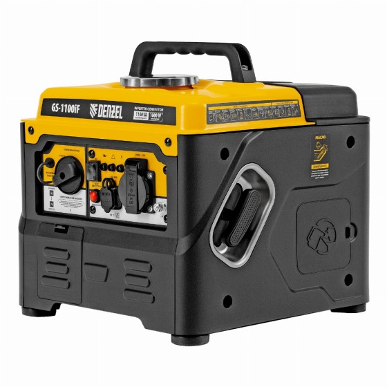 Генератор инверторный GS-1100iF, 1,1 кВт, 230 В, ручной старт DENZEL 94706 Генератор инверторный GS-1100iF, 1,1 кВт, 230 В, ручной старт DENZEL 94706