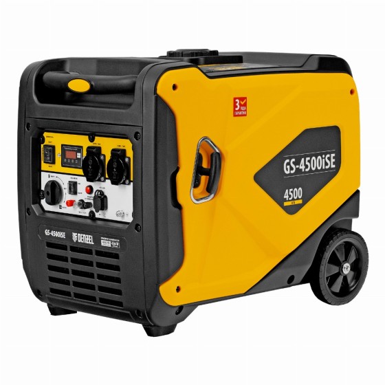 Генератор инверторный GS-4500iSE, 4,5 кВт, 230 В, закрытый корпус, электростартер Denzel 94714 Генератор инверторный GS-4500iSE, 4,5 кВт, 230 В, закрытый корпус, электростартер Denzel 94714