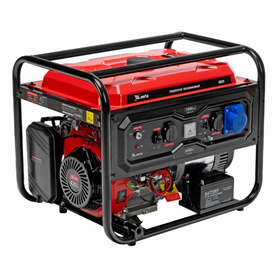 Генератор бензиновый RS-9000E, 7 кВт, 230В, электростартер MTX 946165