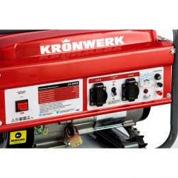 Генератор бензиновый LK 3500, 2.8 кВт, 230 В, бак 15 л, ручной старт Kronwerk 94688